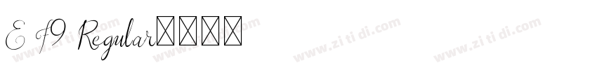 E F9 Regular字体转换
